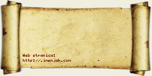 Jana Vojinović vizit kartica